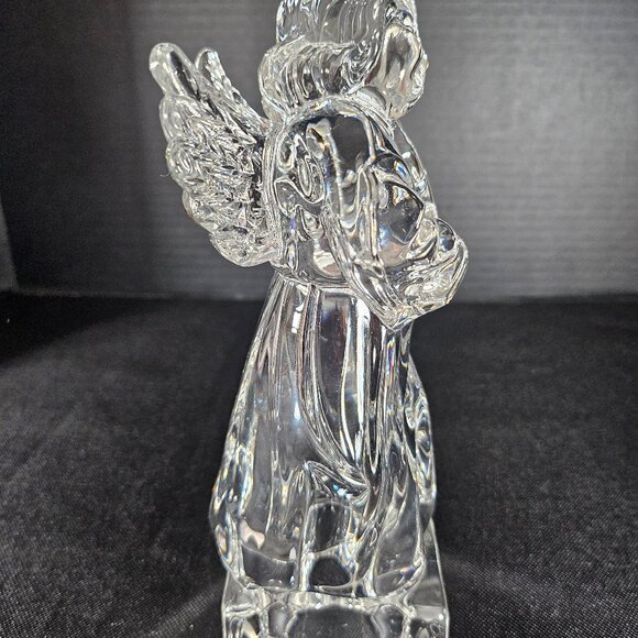 Vintage Mikasa Herald Collection Angelic Violin Angel Heavy Crystal Figurine - Picture 11 of 13